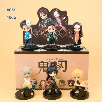 6pcs/8pcs/set Demon Slayer anime figures with box