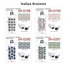 Italian Brainrot Aluminum Water Bottle Drinking Cu...