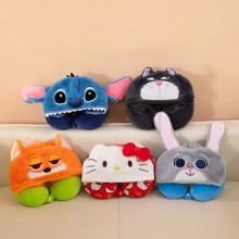Stitch Kitty anime U pillow with hat