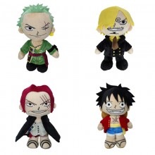 11.2inches One Piece Luffy Shanks Zoro Sanji anime plush doll 28cm