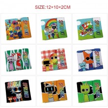 Sprunki Incredibox game snap wallet buckle purse