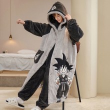 Naruto Dragon Ball anime Winter Pajamas Thick Homeclothes set