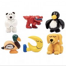 6pcs/set Qualia Daisuke Kondo Art Collection Series figures