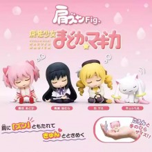 4pcs Puella Magi Madoka Magica sleeping anime figures