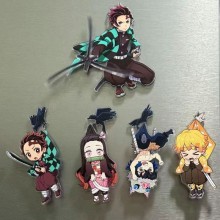 Demon Slayer anime acrylic Magnetic Rotating Refrigerator Magnets
