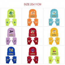 Pokemon Knitted Hat and Gloves Set