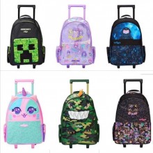 Minecraft Spider-man Harry Potter Rolling School Backpack Bags