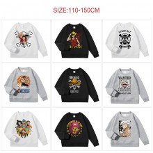 One Piece Kids Crewneck Sweatshirt Hoodies