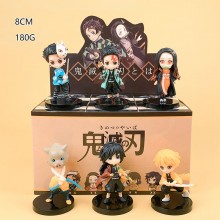 6pcs/8pcs/set Demon Slayer anime figures with box