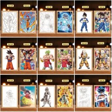 Dragon Ball  Led Photo Frame Lamp Painting Night L...