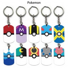 Pokemon alloy two-sided pendant key chain keychain...