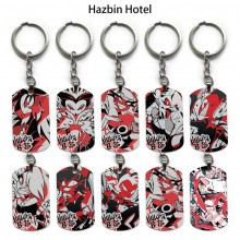 Hazbin Hotel alloy two-sided pendant key chain keychains