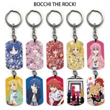 Bocchi The Rock alloy two-sided pendant key chain ...