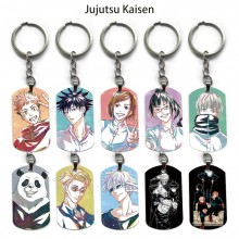 Jujutsu Kaisen alloy two-sided pendant key chain k...