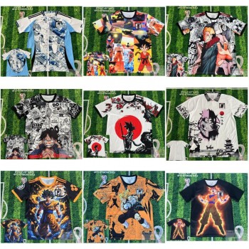 One Piece Dragon Ball Japanese Special Edition Anime Training Clothes T-shirt