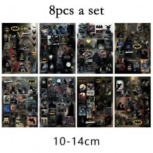 8Sheets Batman anime Poster Stickers set