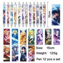 Sword Art Online anime ballpoint pen ball pens(12p...