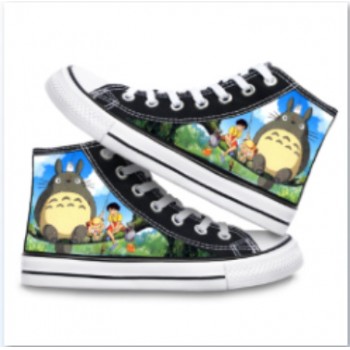 Totoro anime canvas shoes student plimsolls a pair