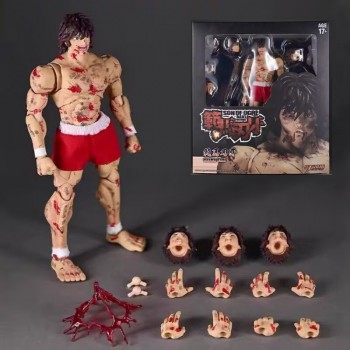 18cm Hanma baki anime action figure real clothes