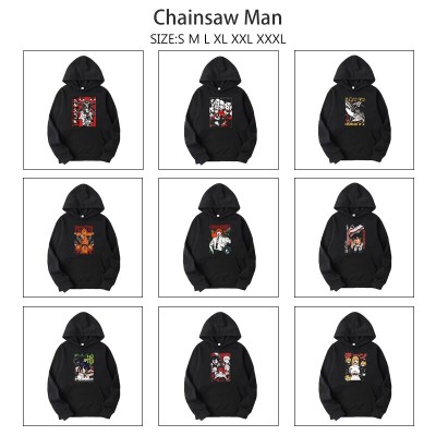 Chainsaw Man anime Long Sleeve Hoodies Sweatshirts