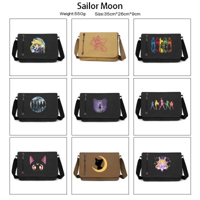 Sailor Moon anime retro canvas messenger crossbody shoulder bags