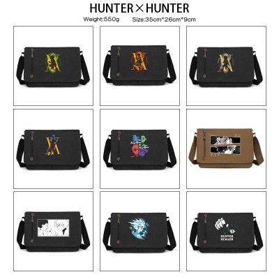 Hunter x Hunter anime retro canvas messenger crossbody shoulder bags