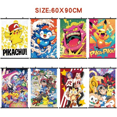 Pokemon anime wall scroll wallscrolls 60*90CM