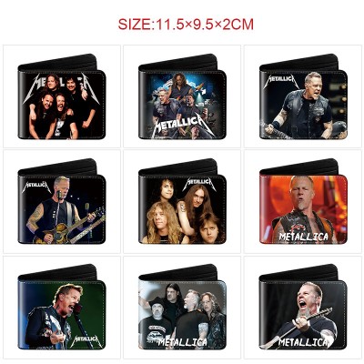 Metallica band star wallet purse