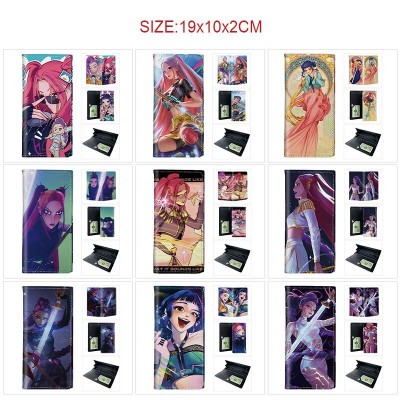 K-POP Demon Hunters PU Long Wallets Purses ID Card Holder