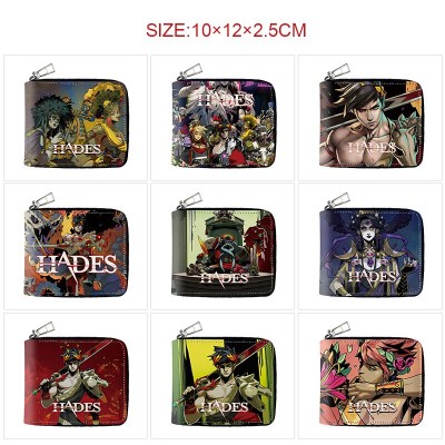 Hades game zipper long wallet purse
