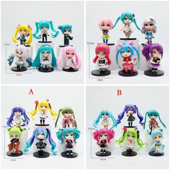 6pcs/set Hatsune Miku anime figures(OPP bag)
