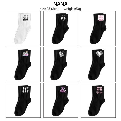 NANA anime mid length cotton socks