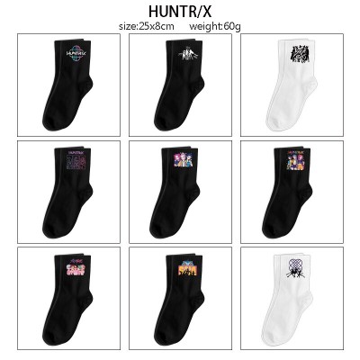 K-POP Demon Hunters anime mid length cotton socks