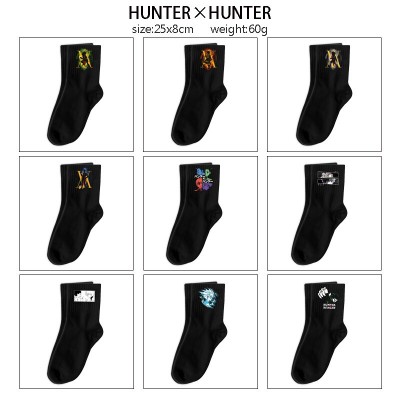 Hunter x Hunter anime mid length cotton socks
