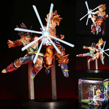 27cm Dragon Ball Super Saiyan Son Goku Father Son anime figures set