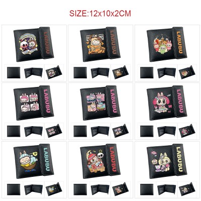 Labubu anime snap wallet buckle purse