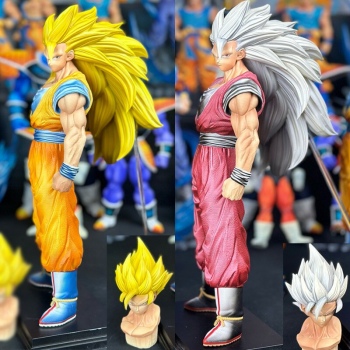 33cm Dragon Ball Ssj3 Ssj2 Son Goku anime figure