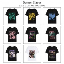 Demon Slayer anime summer short sleeve cotton t-sh...