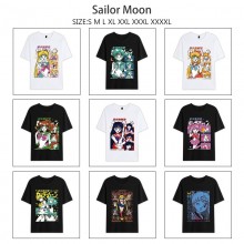 Sailor Moon anime summer short sleeve cotton t-shirts
