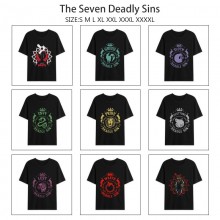 The Seven Deadly Sins anime summer short sleeve co...