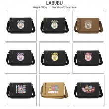 Labubu anime retro canvas messenger crossbody shoulder bags