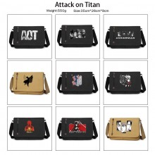 Attack on Titan anime retro canvas messenger crossbody shoulder bags