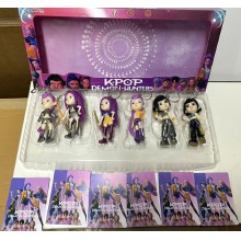 6pcs/set K-POP Demon Hunters figure doll key chains