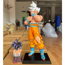 35cm Dragon Ball Ultra Instinct Son Goku ‌Kakarotto Anime Figure 2 heads