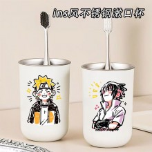 Naruto anime 304 stainless steel mouthwash toothbr...