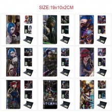 Arcane League of Legends PU Long Wallets Purses ID...