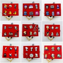 Pokemon Stranger Things K-POP Demon Hunters alloy brooch pins