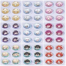 25mm Honkai Star Rail Mini Capsule Badge Brooch Beans 6pcs