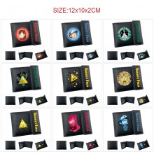 Gravity Falls anime snap wallet buckle purse