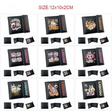 Labubu anime snap wallet buckle purse